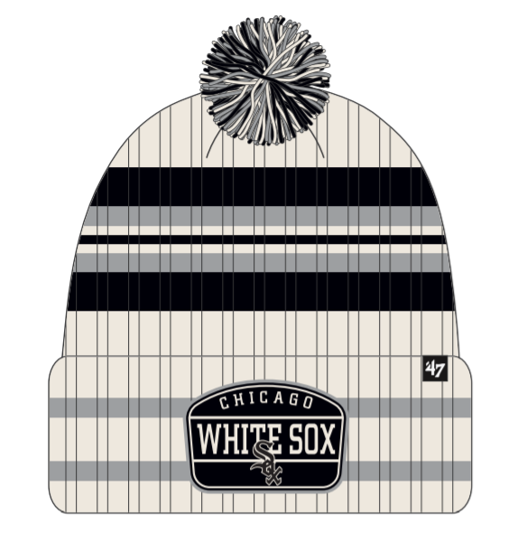 Chicago White Sox Hone With Patch '47 Cuffed Knit Hat product image 1, provided for visual reference and product detail