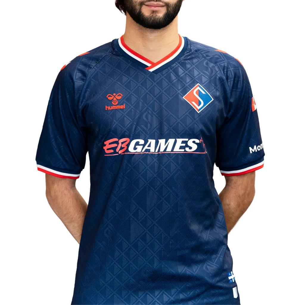 Supra FC CPL Hummel Men Navy 2026 Home Replica Jersey product image 2, provided for visual reference and product detail