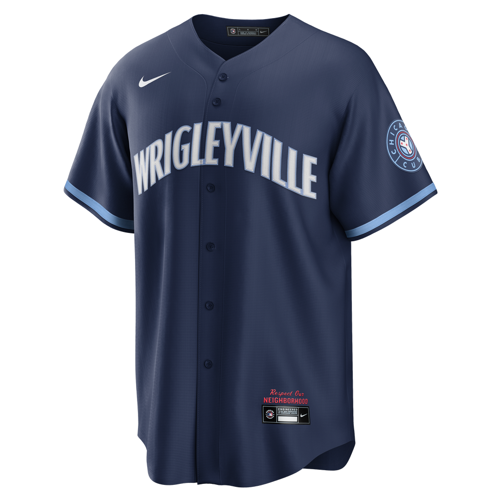 Seiya Suzuki Chicago Cubs City Connect Wrigleyville Nike Men Replica Jersey product image 2, provided for visual reference