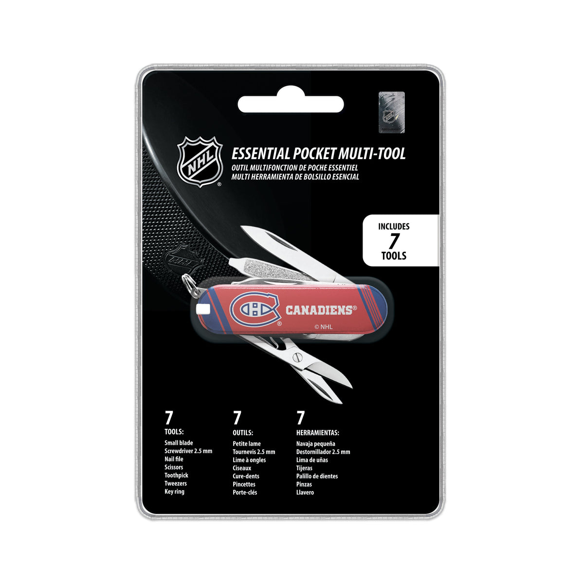 Montreal Canadiens NHL TSV Essential Pocket Multi Tool product image 3, provided for visual reference and product detail