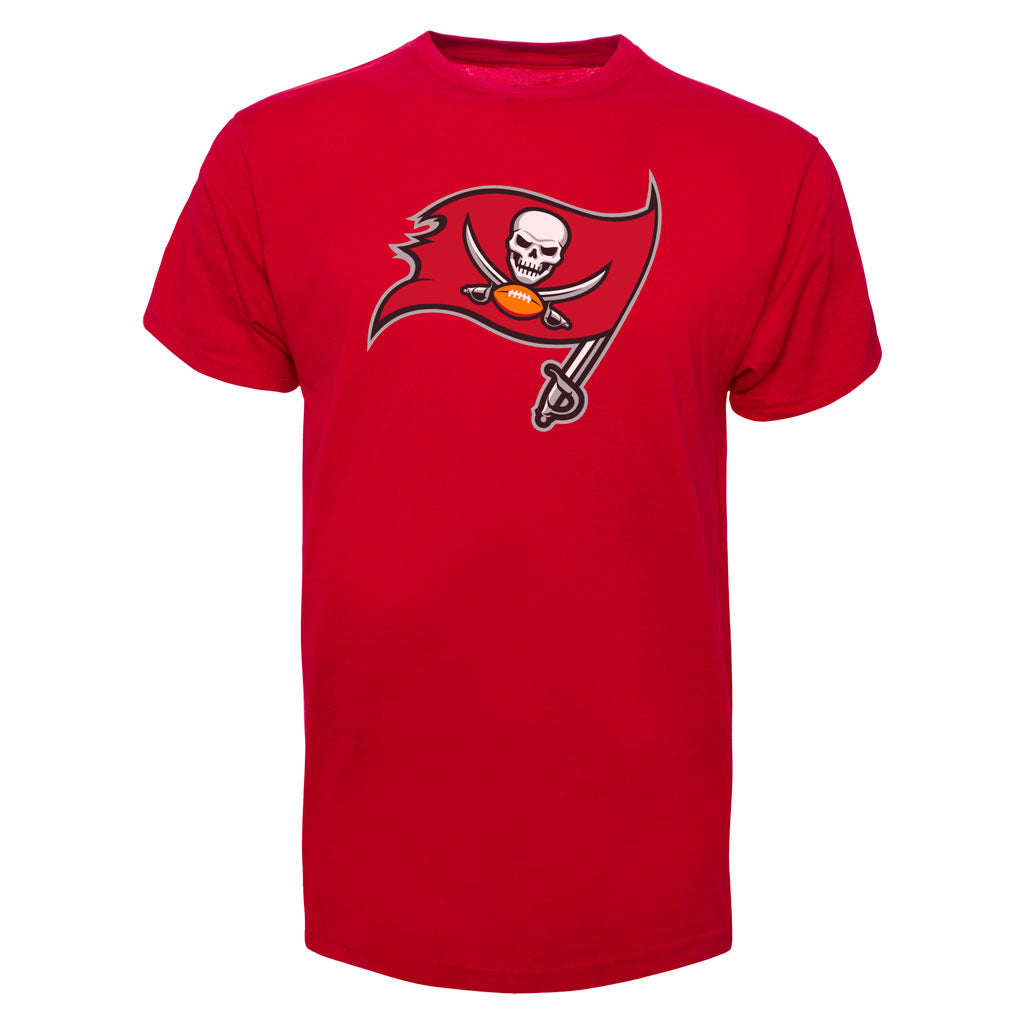 Tampa Bay Buccaneers NFL 47 Brand Men Red Primary Logo Fan T-Shirt product image 1, provided for visual reference and