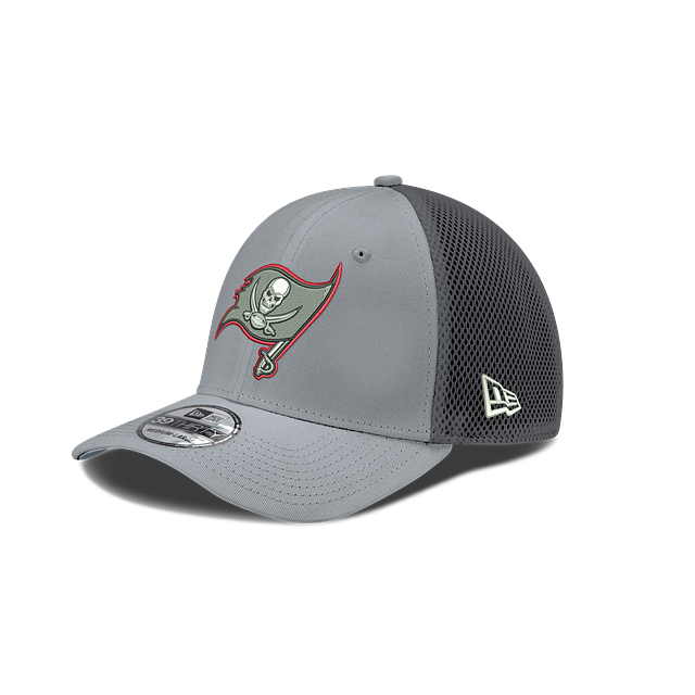 Tampa Bay Buccaneers NFL New Era Men Grey 39Thirty Grayed Out Neo 2 Stretch Fit Hat product image 1, provided for visual