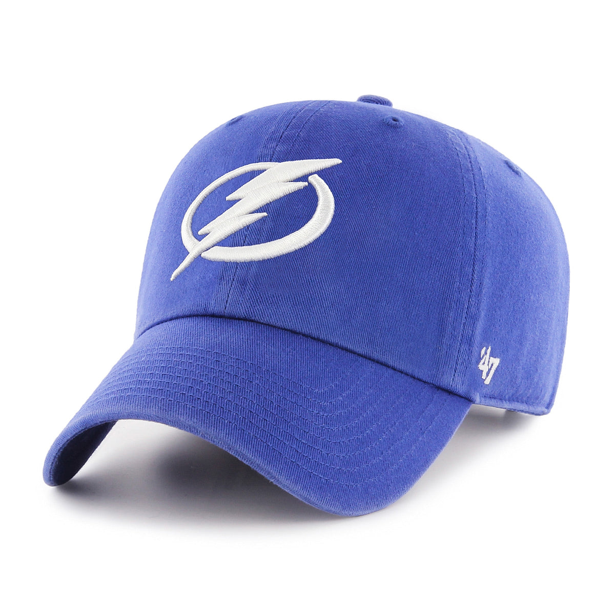 Tampa Bay Lightning NHL 47 Brand Men Royal Clean Up Adjustable Hat product image 1, provided for visual reference and