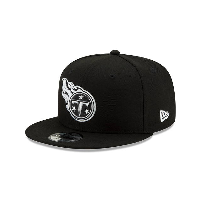 Tennessee Titans NFL New Era Men Black White 9Fifty Basic Snapback product image 1, provided for visual reference and
