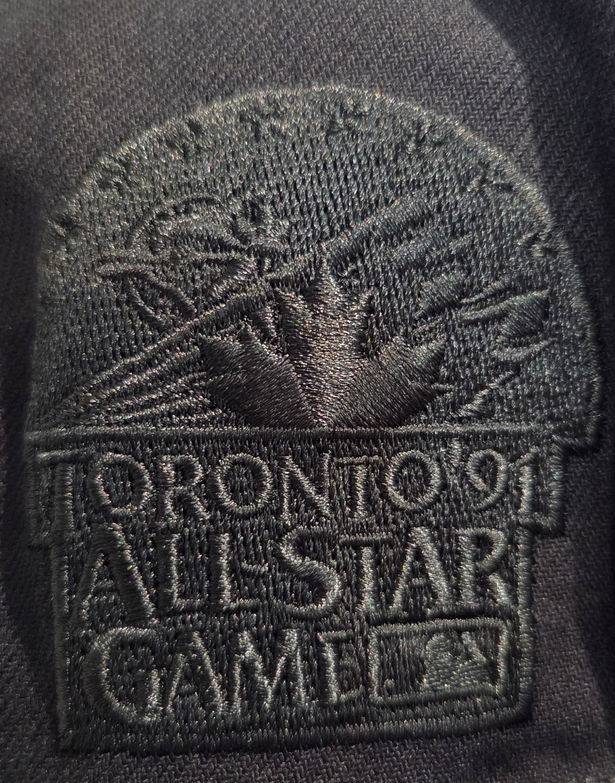 Toronto Blue Jays MLB Mitchell & Ness Men Black Blacked Out Snapback Hat product image 5, provided for visual reference and