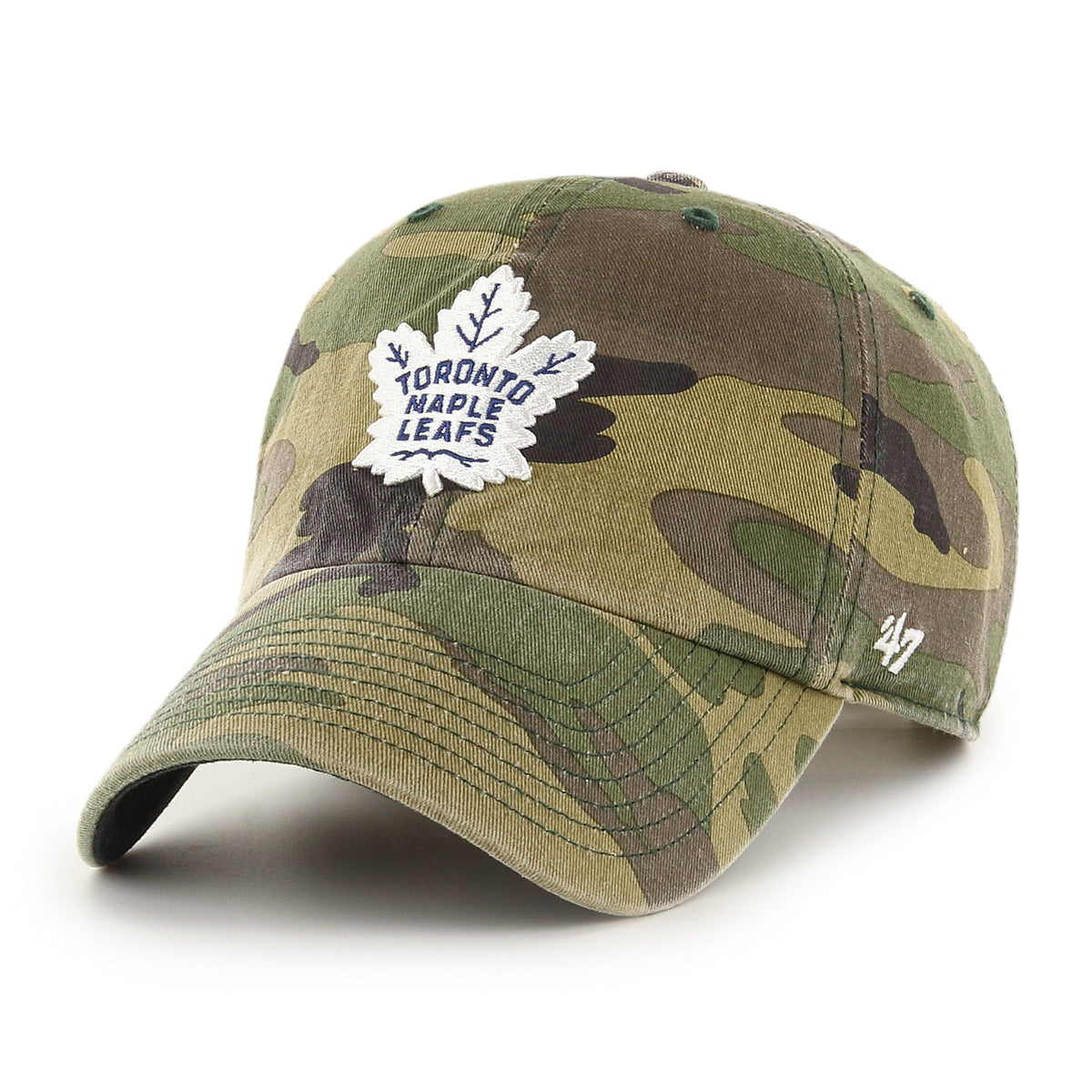 Toronto Maple Leafs NHL 47 Brand Men Camo Clean up Adjustable Hat product image 1, provided for visual reference and product