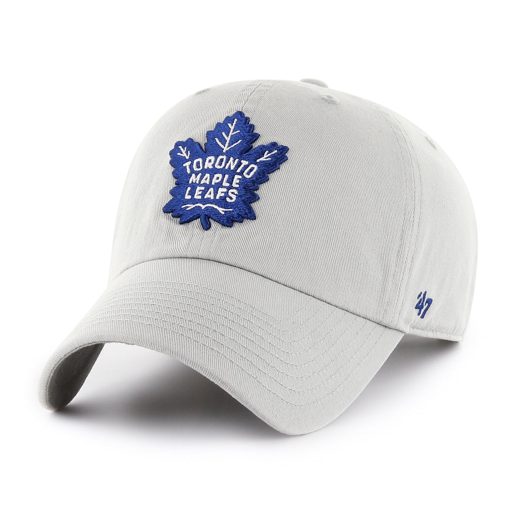 Toronto Maple Leafs NHL 47 Brand Men Grey Clean Up Adjustable Hat product image 1, provided for visual reference and product