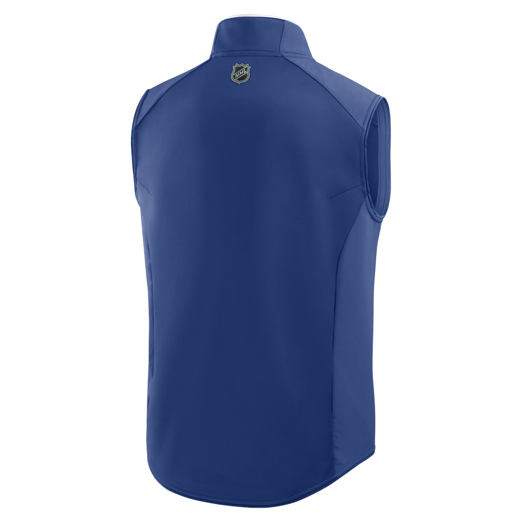 Toronto Maple Leafs NHL Fanatics Branded Men Navy Authentic Pro Rink Full-Zip Vest product image 2, provided for visual