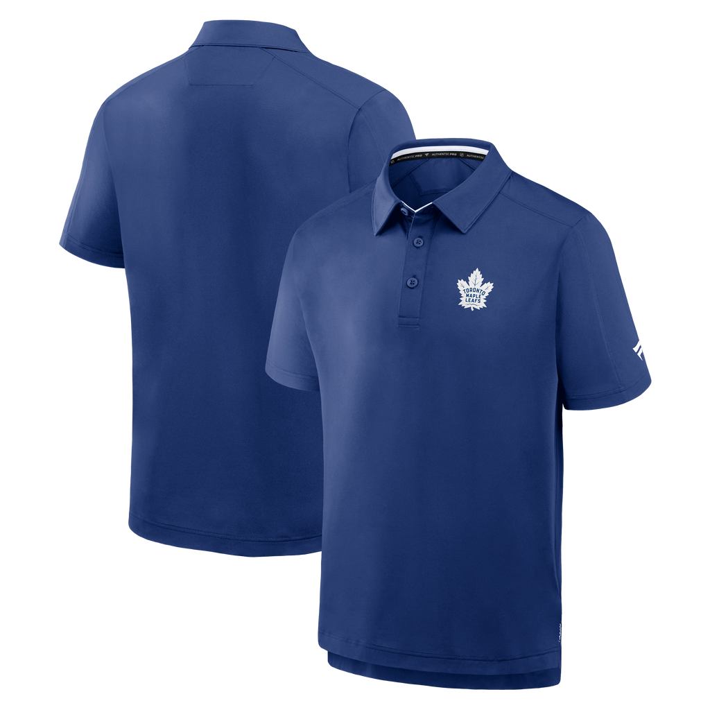 Toronto Maple Leafs NHL Fanatics Branded Men Royal Blue Authentic Pro Polo T-Shirt product image 3, provided for visual