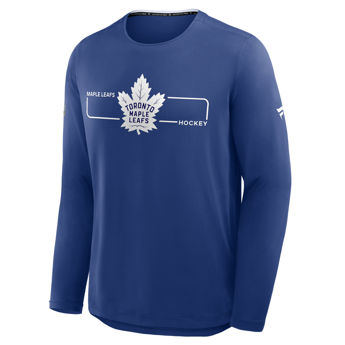 Toronto Maple Leafs NHL Fanatics Branded Men Royal Blue Authentic Pro Rink Tech Long-sleeve Shirt product image 1, provided