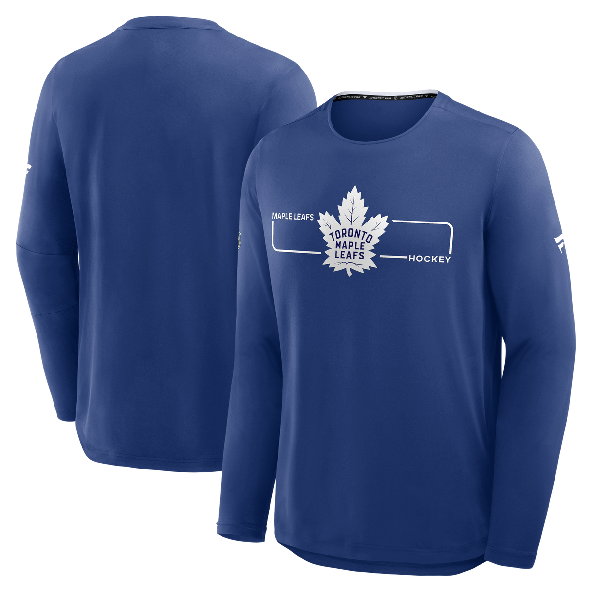 Toronto Maple Leafs NHL Fanatics Branded Men Royal Blue Authentic Pro Rink Tech Long-sleeve Shirt product image 3, provided