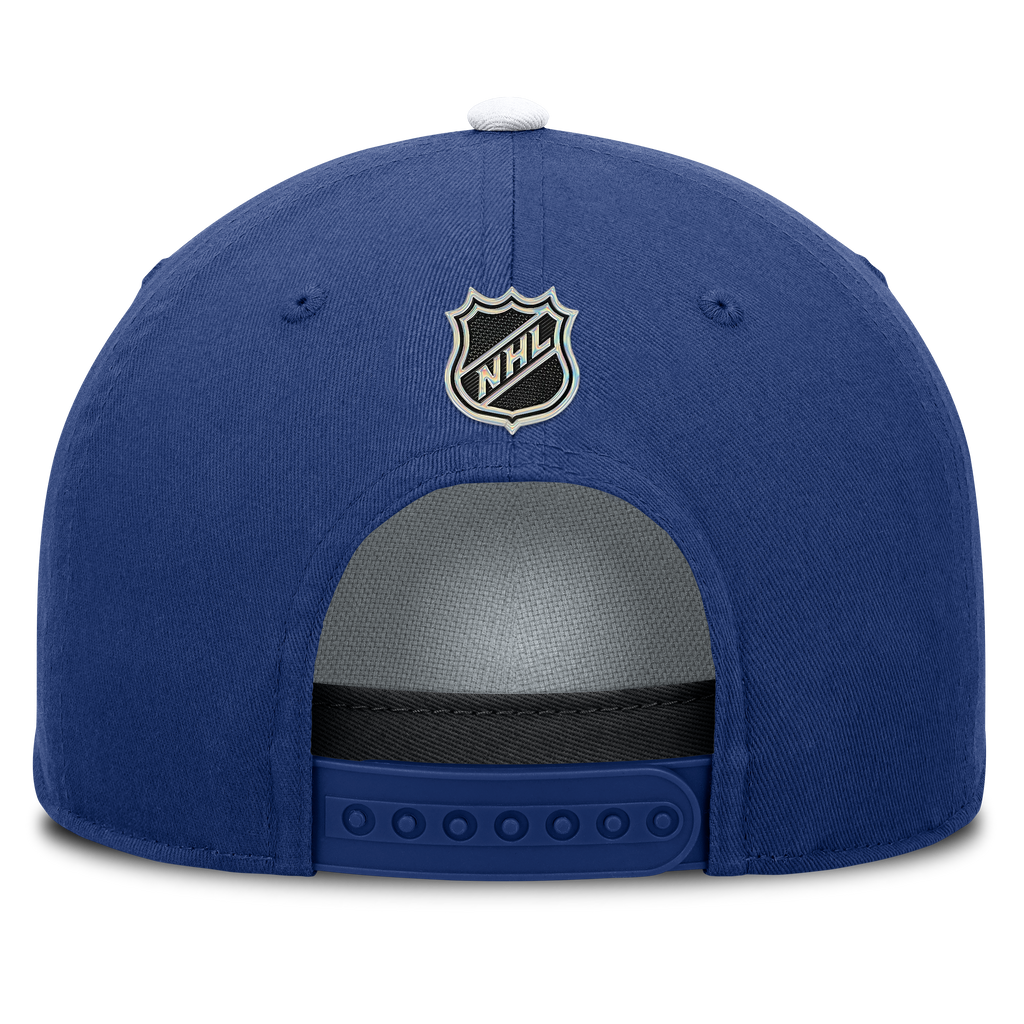 Toronto Maple Leafs NHL Fanatics Branded Men Royal Blue/White Authentic Pro Rink A-Frame Snapback product image 2, provided