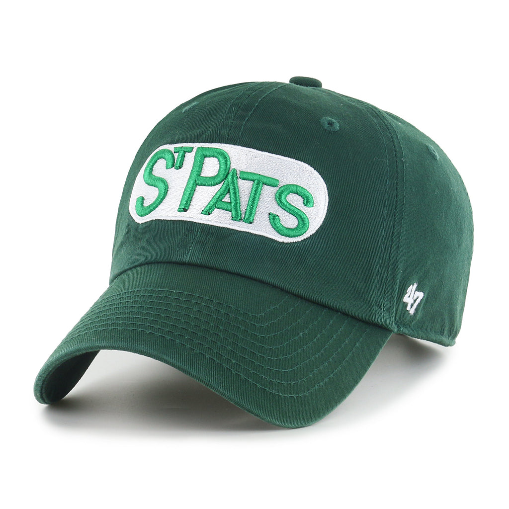 Toronto St-Patricks NHL 47 Brand Men Green Clean Up Adjustable Hat product image 1, provided for visual reference and