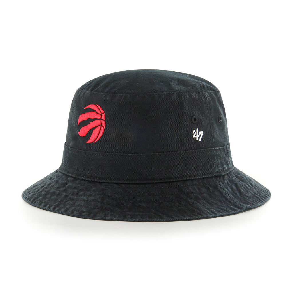 Toronto Raptors NBA 47 Brand Men Black Primary Bucket Hat product image 1, provided for visual reference and product detail