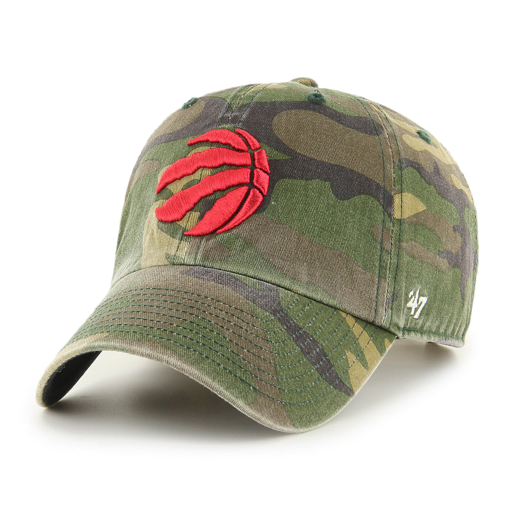 Toronto Raptors NBA 47 Brand Men Camo Clean up Adjustable Hat product image 1, provided for visual reference and product