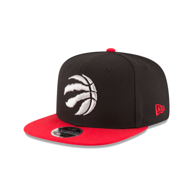 Toronto Raptors NBA New Era Men Black/Red 9Fifty Two Tone Snapback product image 1, provided for visual reference and