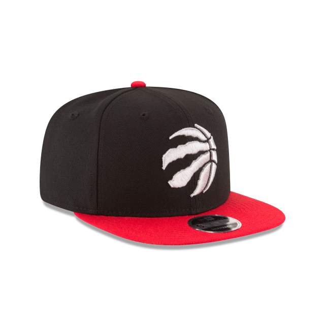Toronto Raptors NBA New Era Men Black/Red 9Fifty Two Tone Snapback product image 3, provided for visual reference and