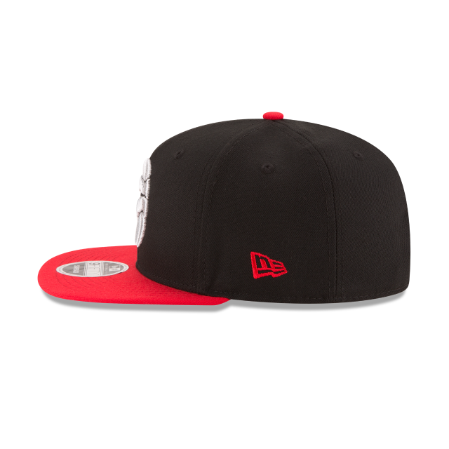 Toronto Raptors NBA New Era Men Black/Red 9Fifty Two Tone Snapback product image 5, provided for visual reference and