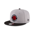 Toronto Raptors NBA New Era Men Grey/Black 9Fifty Two Tone Snapback product image 1, provided for visual reference and