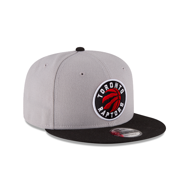 Toronto Raptors NBA New Era Men Grey/Black 9Fifty Two Tone Snapback product image 3, provided for visual reference and