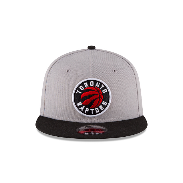 Toronto Raptors NBA New Era Men Grey/Black 9Fifty Two Tone Snapback product image 4, provided for visual reference and