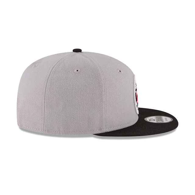 Toronto Raptors NBA New Era Men Grey/Black 9Fifty Two Tone Snapback product image 6, provided for visual reference and