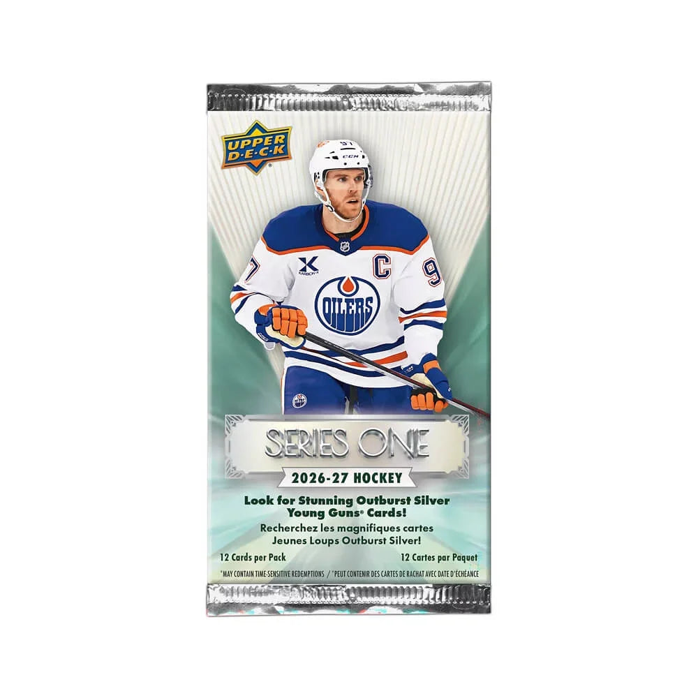 NHL Upper Deck 2026-2027 Hockey Cards Series 1 Blaster product image 2, provided for visual reference and product detail