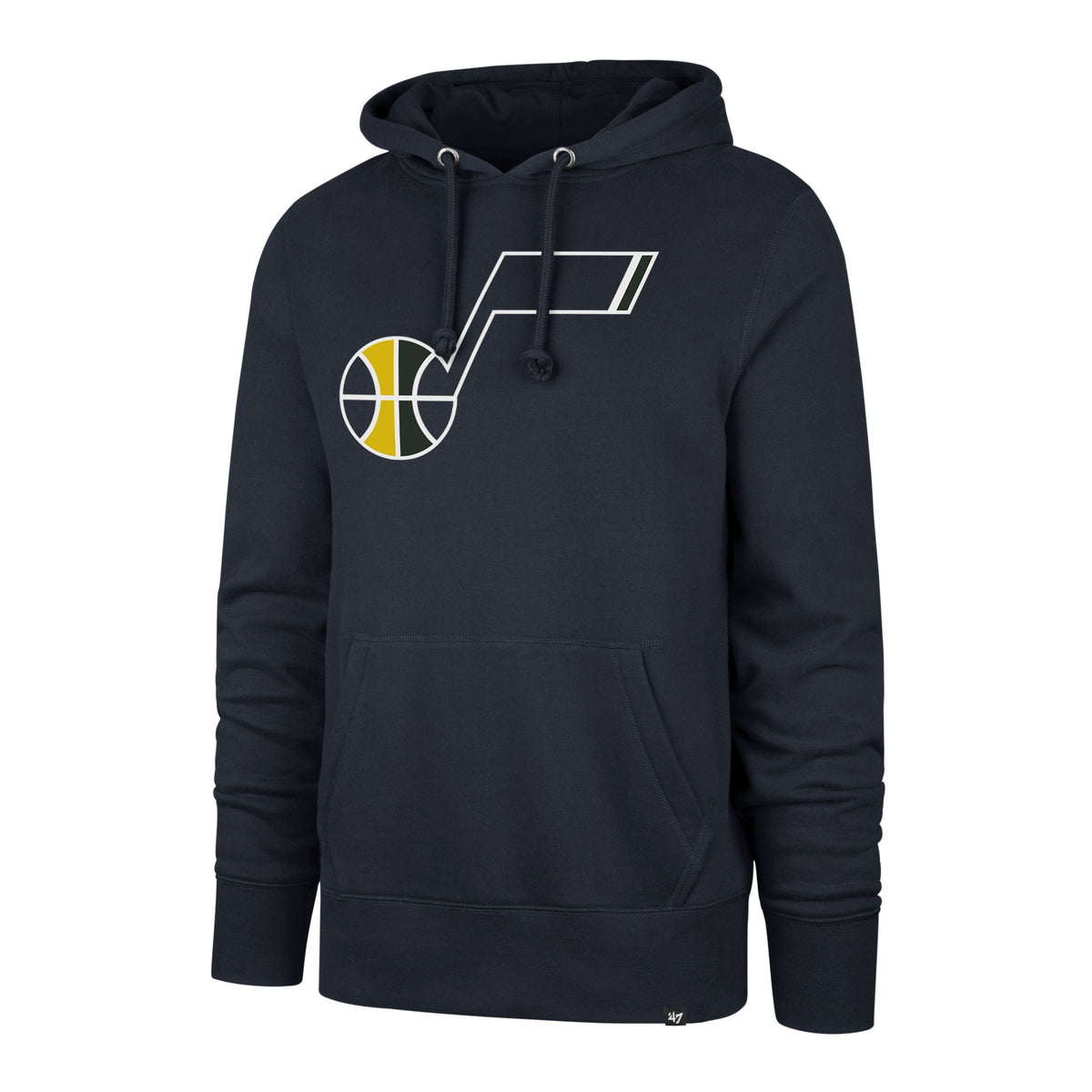 Utah Jazz NBA 47 Brand Men Black Imprint Headline Pullover Hoodie product image 1, provided for visual reference and product