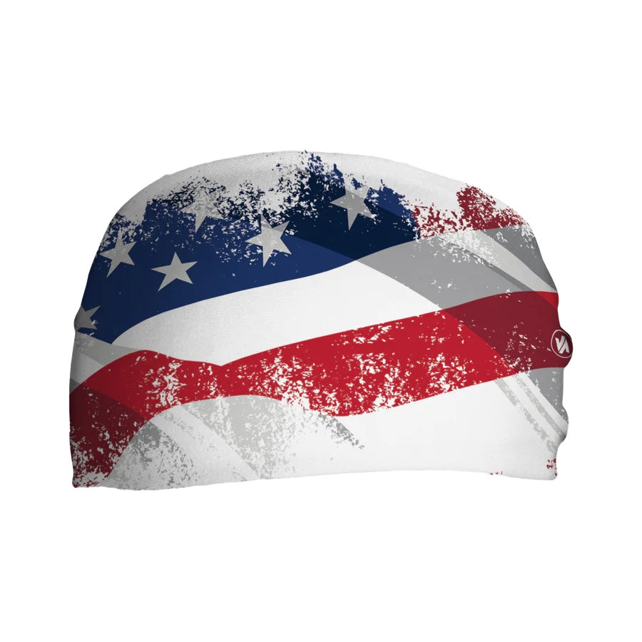 American Flag Tieback Cooling Headband product image 1, provided for visual reference and product detail review