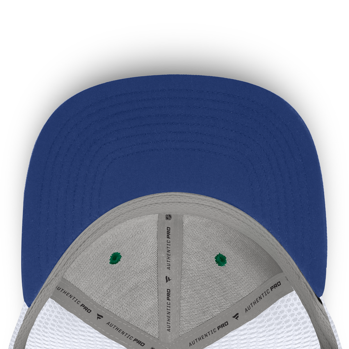 Vancouver Canucks NHL Fanatics Branded Men Green/White Authentic Pro Rink Trucker Snapback product image 5, provided for