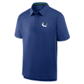 Vancouver Canucks NHL Fanatics Branded Men Royal Blue Authentic Pro Polo T-Shirt product image 1, provided for visual