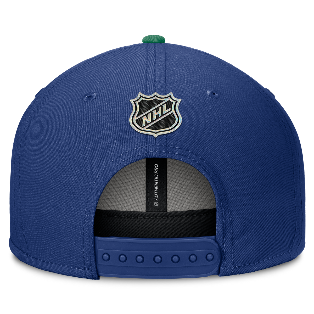 Vancouver Canucks NHL Fanatics Branded Men Royal Blue Authentic Pro Rink Snapback product image 2, provided for visual