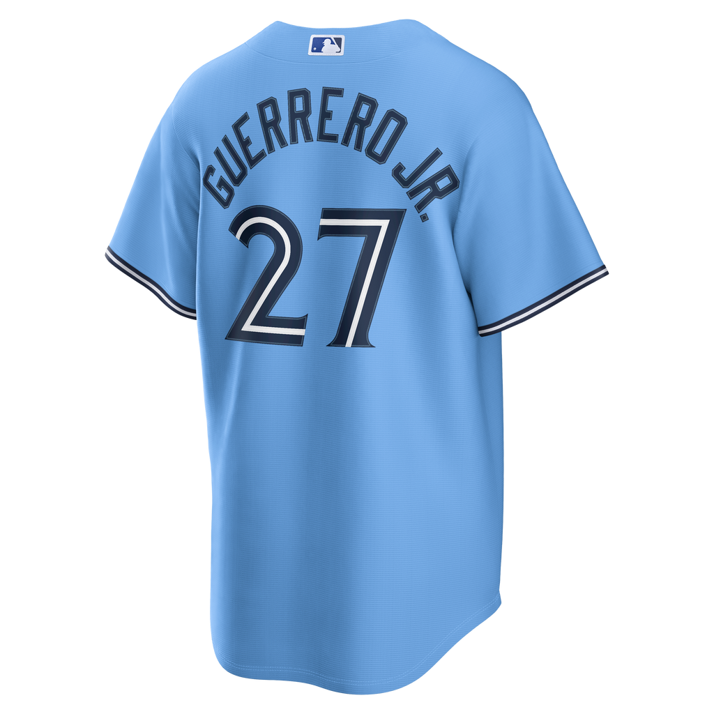 Vladimir Guerrero Jr. Toronto Blue Jays MLB Nike Men Powder Blue Replica Jersey product image 1, provided for visual