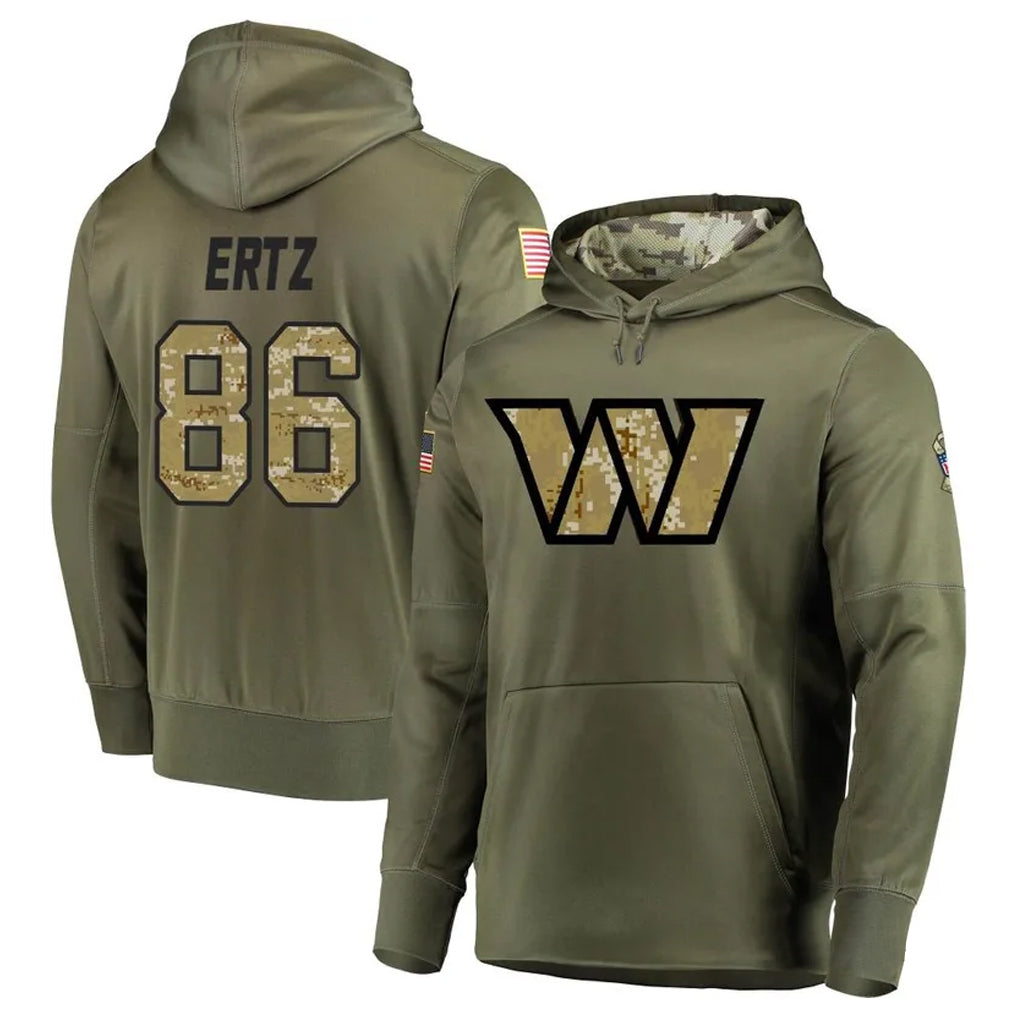 W.Commanders #86 Zach Ertz Player Olive Salute to Service product image 1