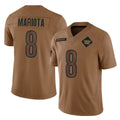 W.Commanders #8 Marcus Mariota Player Brown Salute To product image 1