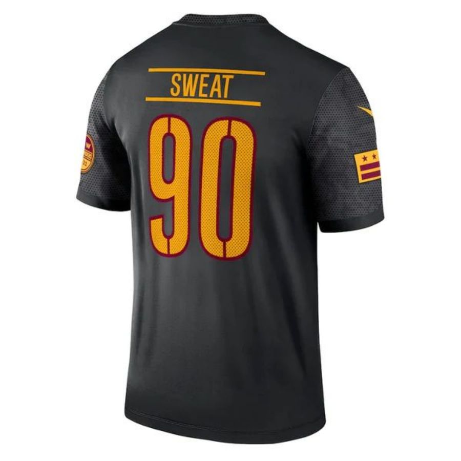 W.Commanders #90 Montez Sweat Black Alternate Legend Jersey Stitched American Limited Edition Football Jerseys