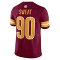 W.Commanders #90 Montez Sweat Burgundy Vapor Limited Jersey product image 1