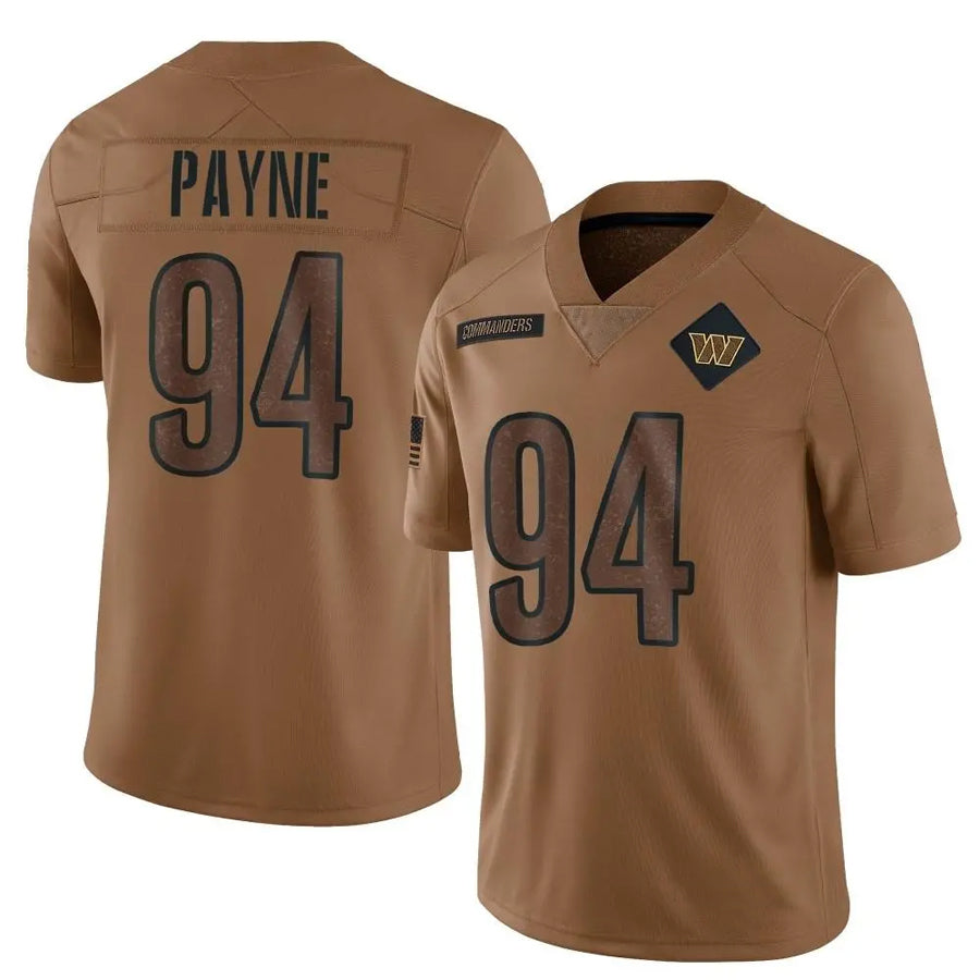 W.Commanders #94 Daron Payne Player Brown Salute To Service product image 1
