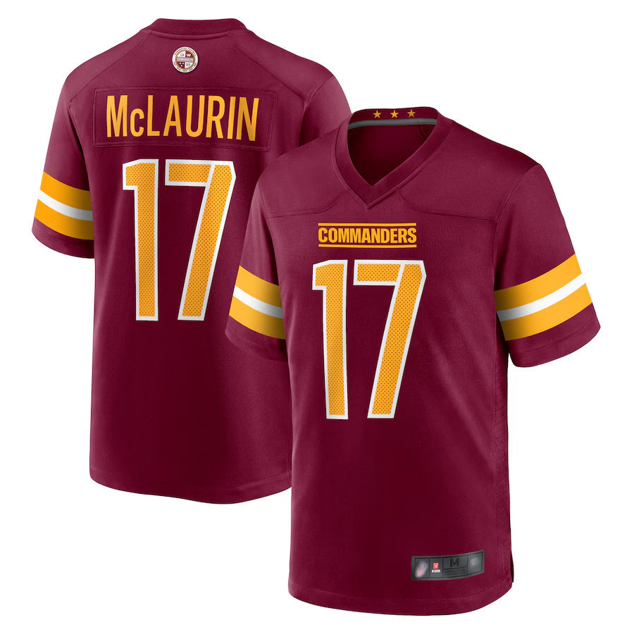 W.Commanders Home Game Football Jerseys - Burgundy - #17 product image 1