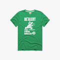 Chicago Cubs Homage Green Be Alert Foul Balls T-Shirt product image 1, provided for visual reference and product detail