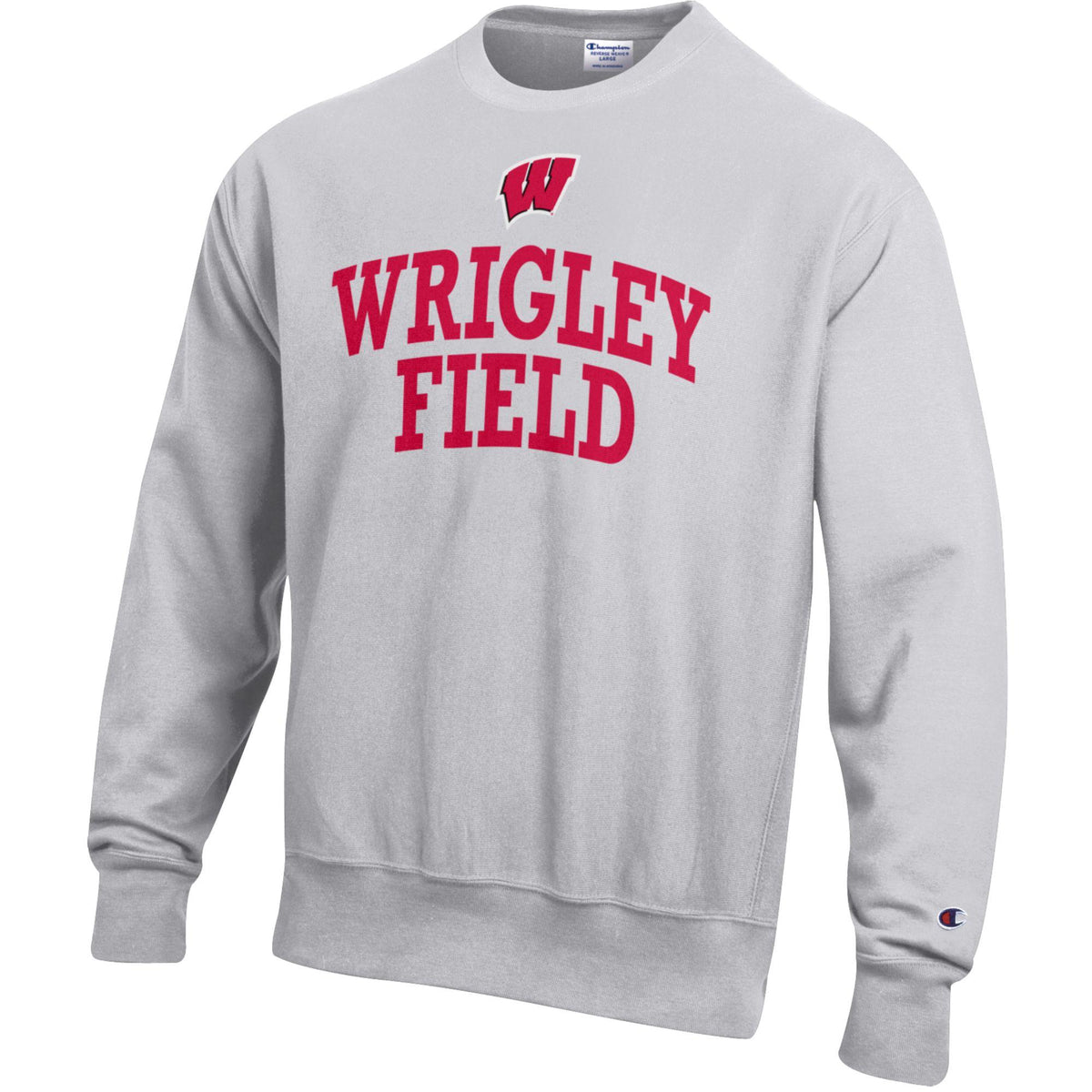 Wrigley Field Wisconsin Champion Reverse Weave Crew Neck Sweatshirt product image 1, provided for visual reference and