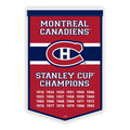 Montreal Canadiens NHL 10"x15" Felt Dynasty Team Banner product image 1, provided for visual reference and product detail