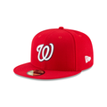 Washington Nationals MLB New Era Men Red 59Fifty Authentic Collection On Field Fitted Hat product image 1, provided for