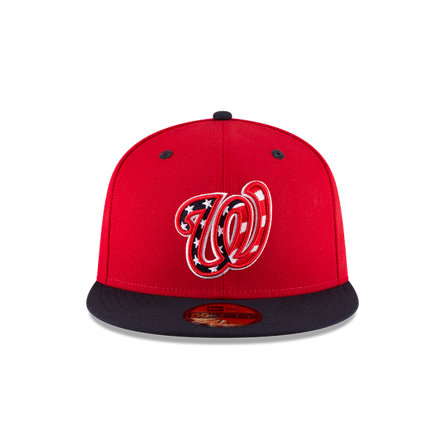 Washington Nationals MLB New Era Men Red/Navy 59Fifty Authentic Collection On Field Fitted Hat product image 3, provided for