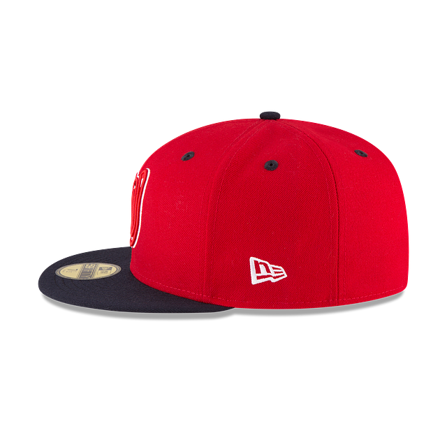 Washington Nationals MLB New Era Men Red/Navy 59Fifty Authentic Collection On Field Fitted Hat product image 6, provided for