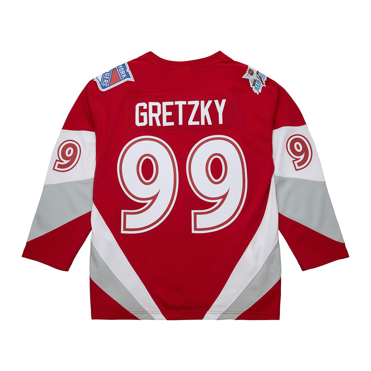 Wayne Gretzky NHL Mitchell & Ness Men Scarlet 1999 All Star Game Blue Line Authentic Jersey product image 1, provided for