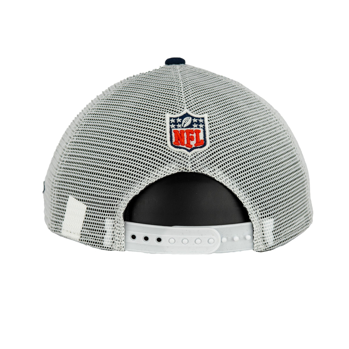 Chicago Bears White/Navy New Era 9SEVENTY Stretch-Snapback Hat product image 7, provided for visual reference and product