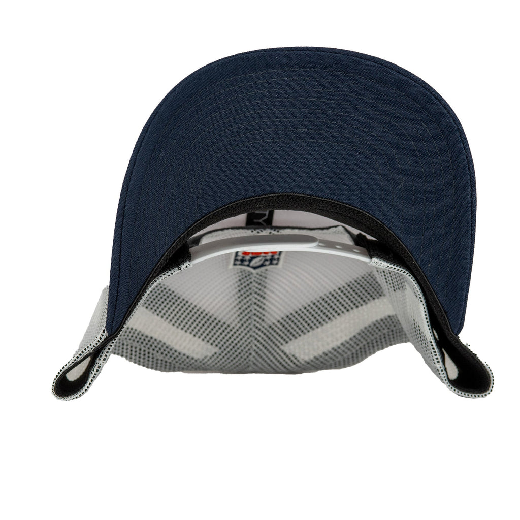 Chicago Bears White/Navy New Era 9SEVENTY Stretch-Snapback Hat product image 6, provided for visual reference and product