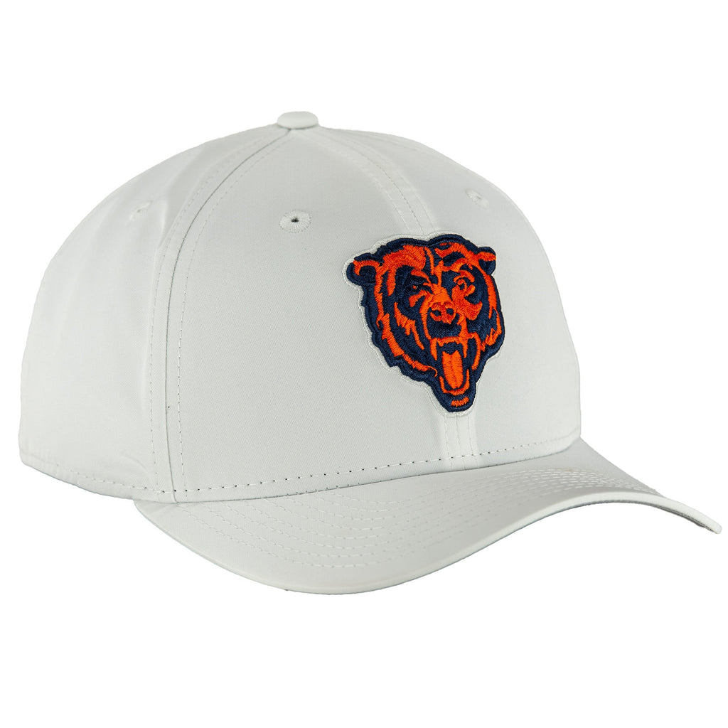 Chicago Bears White New Era 9SEVENTY Stretch-Snap Adjustable Hat product image 3, provided for visual reference and product