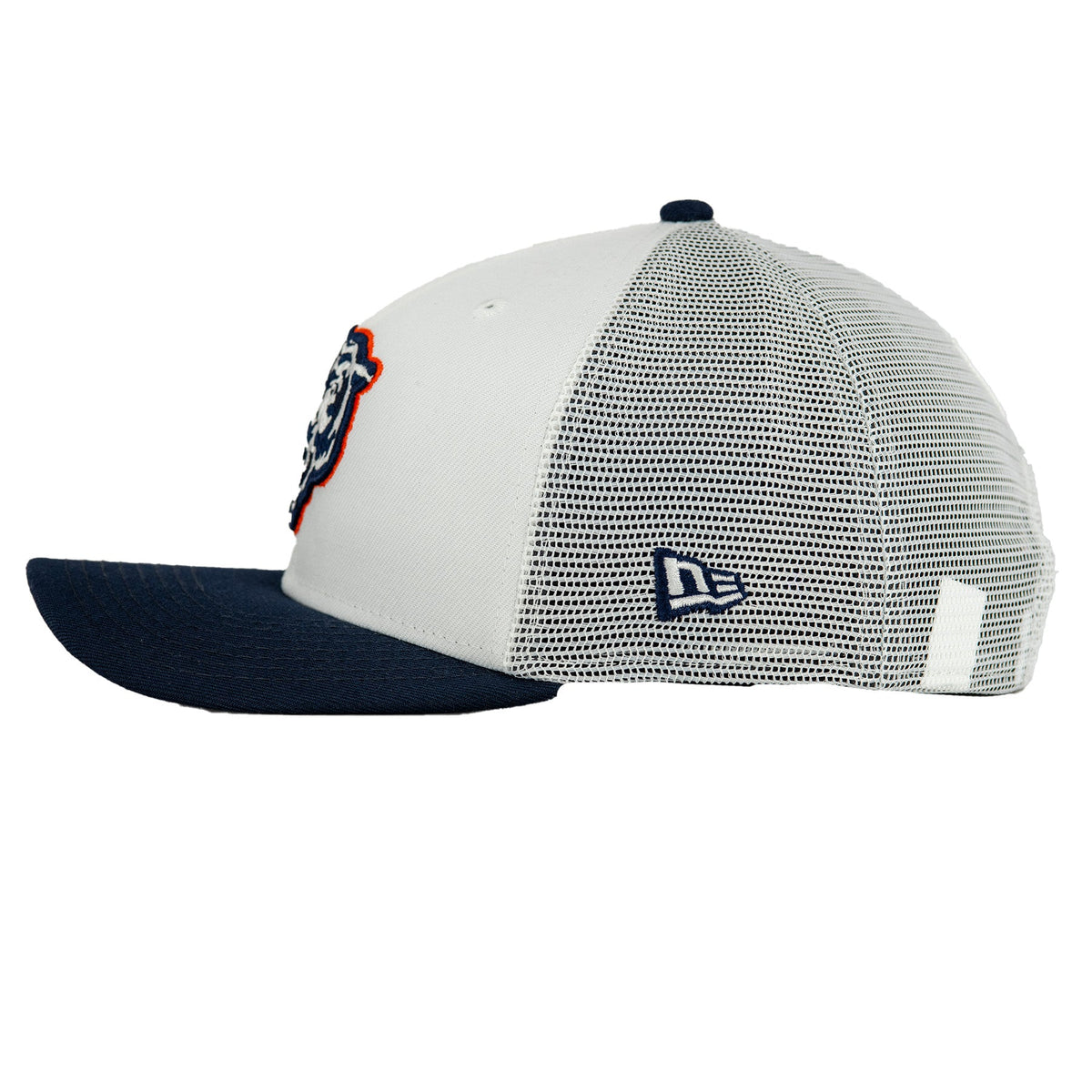 Chicago Bears White/Navy New Era 9SEVENTY Stretch-Snapback Hat product image 5, provided for visual reference and product